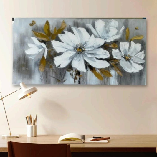 Hand Painted Flowers Acrylic Painting Oil painting 3D Textured Wall Art home decor-Flowers Contests